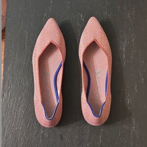 Rothy’s The Point Amber Metallic Herringbone / size 8.5